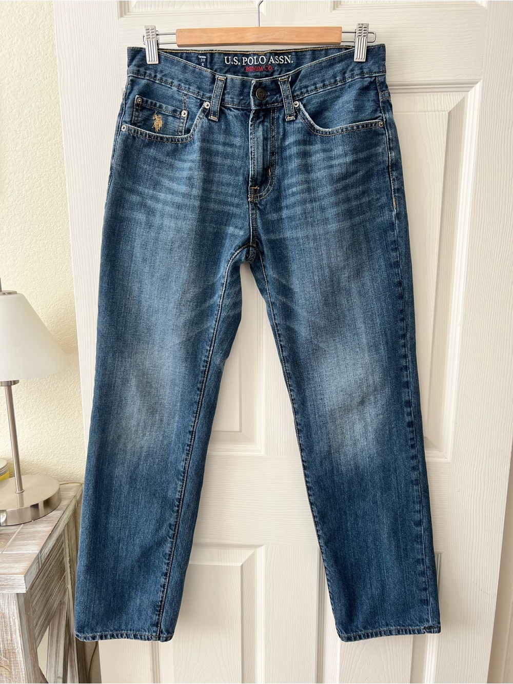 U.S. Polo Assn. Men's Medium Blue Straight Jeans